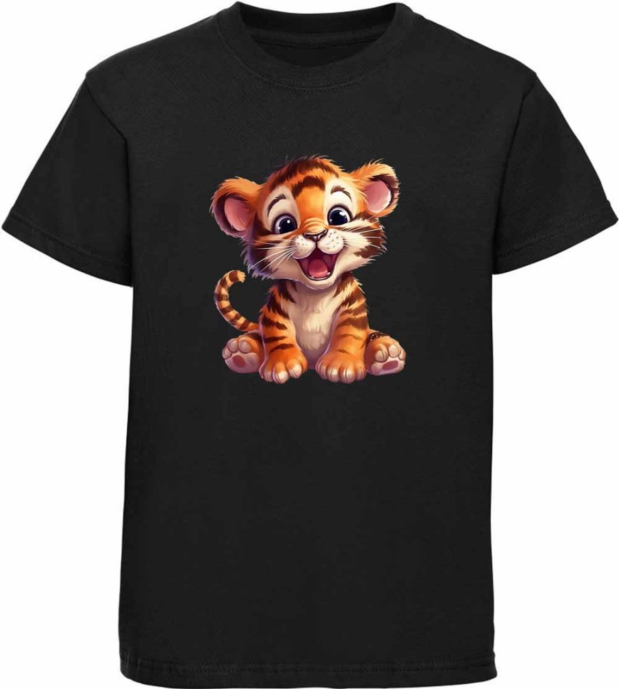 Bedrucktes Kinder T-Shirt Baby Tiger